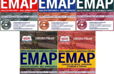 Apostilas Concurso Público EMAP – 2018, Assistente, Analista e Especialista Portuário