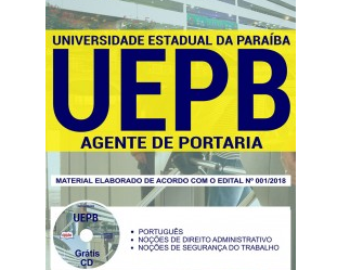 Apostila Processo Seletivo UEPB – 2018, emprego: Agente de Portaria