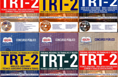 Apostilas Concurso TRT 2ª Região / SP – 2018, empregos: Técnico Judiciário e Analista Judiciário