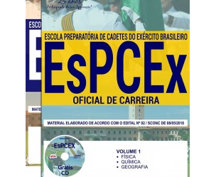 Material de Estudo Processo Seletivo EsPCEx – 2018, função: Oficial de Carreira da Linha de Ensino Militar Bélico