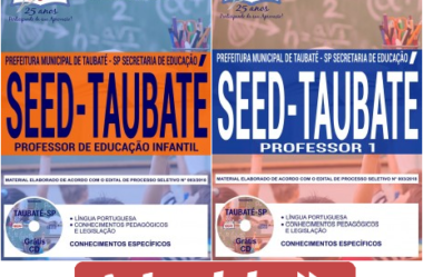 Apostilas Processo Seletivo SEED Taubaté / SP – 2018, empregos: Professor de Educação Infantil e Professor I