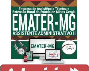 Curso Online Agente Administrativo II – Concurso EMATER – 2018