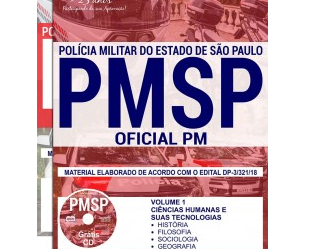 Estude com a Apostila do Concurso Público da PM / SP – 2018, no emprego de: Aluno-Oficial PM