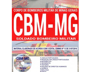 Apostila de Estudo Concurso Público CBM / MG – 2018/2019, cargo: Soldado Bombeiro Militar