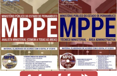 Apostilas de Preparação Concurso Público MPE / PE – 2018, Técnico Ministerial e Analista Ministerial