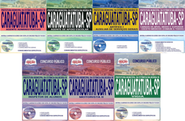 Concurso Público Prefeitura de Caraguatatuba / SP – 2018, Apostilas Preparatórias para Diversos Empregos