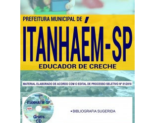 Opção Apostilas Processo Seletivo Prefeitura de Itanhaém / SP – 2018, cargo: Educador de Creche