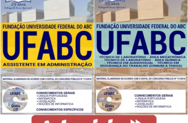 Concurso Público UFABC – 2018/2019, Apostilas Preparatórias para Assistente em Administração e Cargos de Nível Técnico