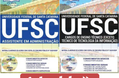 Opção Apostilas Concurso UFSC – 2018/2019, cargos: Assistente em Administração e Funções Nível Técnico