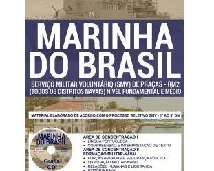 Apostila Serviço Militar Voluntário – SMV da Marinha do Brasil – 2018/2019