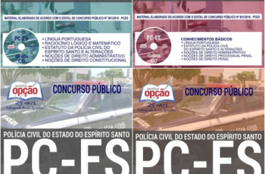 E-books e Apostilas Concurso Polícia Civil do Espírito Santo – PC / ES – 2018/2019, funções: Diversos Cargos