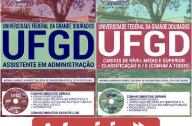 Estude com as Apostilas do Concurso da UFGD / MS – 2019, nos empregos de: Assistente em Administração e Comum Demais Cargos