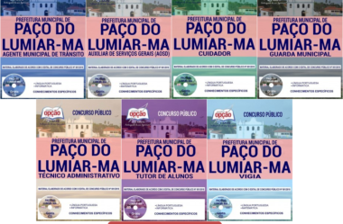 Apostilas de Preparação Concurso Prefeitura de Paço do Lumiar / MA – 2018/2019, Vários Cargos