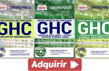 Apostilas Concurso Público GHC / RS – 2019, Vários Cargos