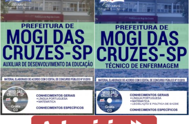 Apostilas Concurso Público Prefeitura de Mogi das Cruzes / SP – 2019, Auxiliar de Desenvolvimento da Educação e Técnico de Enfermagem