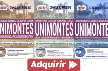 Apostilas Opção Concurso UNIMONTES – 2019, Comum Diversos Cargos