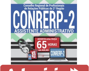 Curso Online Concurso CONRERP-2 / SP-PR – 2019, cargo: Assistente Administrativo
