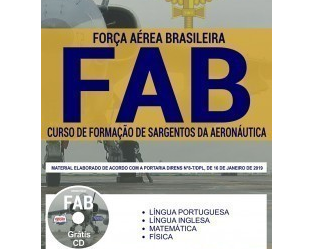 Apostila Opção Concurso Público FAB – 2019, Curso de Formação de Sargentos da Aeronáutica