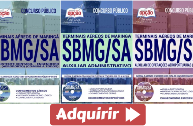 Apostilas 2019 do Concurso da Terminais Aéreos de Maringá – SBMG S/A, nas funções de: Vários Empregos