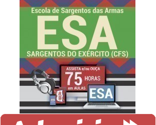 Curso Preparatório Online Sargentos do Exército do Concurso da ESA – 2019