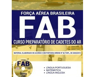 Apostila de Preparação para ingresso no Curso Preparatório de Cadetes do Ar do Exame de Admissão da FAB – 2019