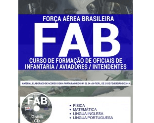 Apostila Exame de Admissão da FAB – 2019, Curso de Formação de Oficiais (turma 2020)