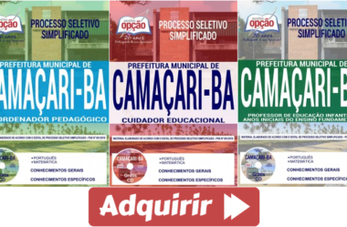 E-books e Apostilas Processo Seletivo Prefeitura de Camaçari / BA – 2019, funções: Diversos Cargos