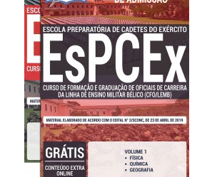 Apostila de Preparação Concurso de Admissão a EsPCEx – 2019, Oficiais de Carreira da Linha de Ensino Militar Bélico