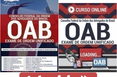 Materiais de Estudos Apostila e Curso Preparatório para os Exames de Ordem Unificado da OAB / 2019 (Apostilas Opção)