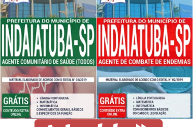 Apostilas Agente Comunitário de Saúde e Agente de Endemias do Concurso da Prefeitura de Indaiatuba / SP – 2019