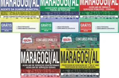 Apostilas Concurso Público Prefeitura de Maragogi / AL – 2019, empregos: Diversos Cargos