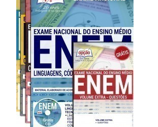 Combo de Apostilas Preparatórias para o Exame Nacional do Ensino Médio – ENEM / 2019 da Apostilas Opção