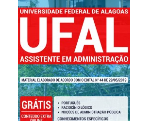 Apostila para Assistente em Administração do Concurso Público da UFAL – 2019