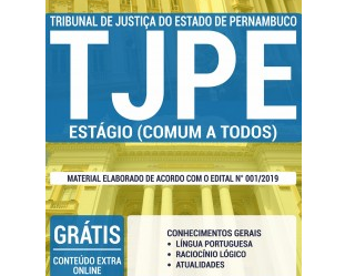 E-book e Apostila Seleção Pública TJ / PE – 2019, função: Estágio de Nível Superior