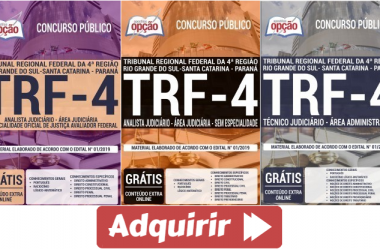 Apostilas Opção Concurso TRF da 4ª Região – 2019, Técnico Judiciário e Analista Judiciário