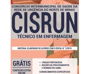 Apostila de Preparação Concurso CISRUN / MG – 2019, Técnico em Enfermagem