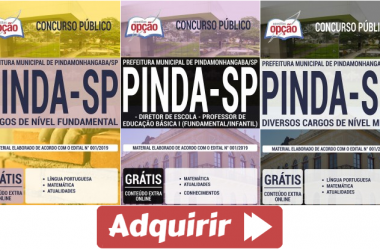 Opção Apostilas Concurso Público Prefeitura de Pindamonhangaba / SP – 2019, cargos: Diversos Empregos
