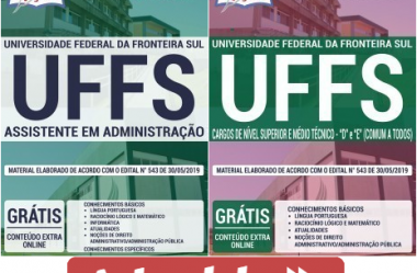 Apostilas de Estudo Concurso UFFS – 2019, cargos: Assistente em Administração e Comum Demais Cargos