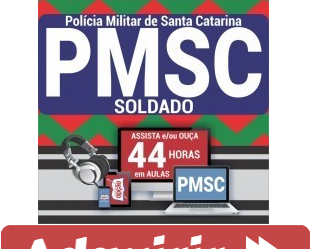 Curso Preparatório Online Soldado PM 3ª Classe do Concurso Público da PM / SC – 2019