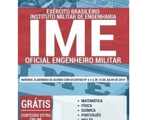 Apostila Oficial Engenheiro Militar – Concurso Público IME (Reserva e Ativa) – 2019