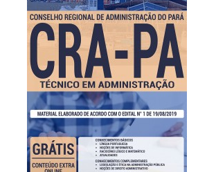 Apostila Técnico em Administração do Processo Seletivo do CRA / PA – 2019