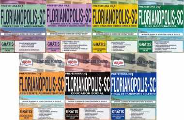 Apostilas Concurso Prefeitura de Florianópolis / SC – 2019, cargos: Diversos Empregos