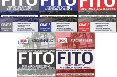Apostilas Concurso FITO Osasco / SP – 2019 / 2020, empregos: Diversos Cargos