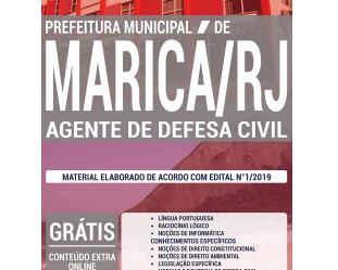 Apostila de Preparação Concurso Público Prefeitura de Maricá / RJ – 2019, Agente de Defesa Civil