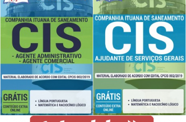 Materiais de Estudo Concurso Companhia Ituana de Saneamento – CIS Itu / SP – 2019, funções: Diversos Cargos