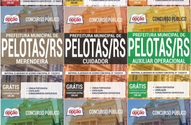 Apostilas Impressas e Digitais Diversas Funções do Concurso da Prefeitura de Pelotas / RS – 2019