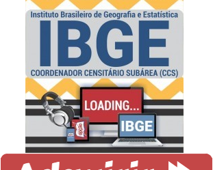 Curso Online Processo Seletivo IBGE – 2019, cargo: Coordenador Censitário Subárea (CCS)