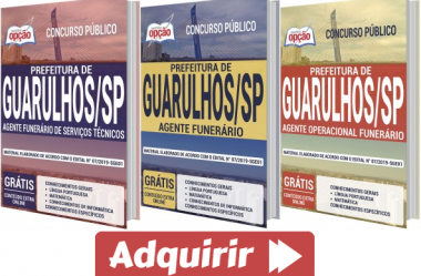 Materiais de Estudo Concurso Prefeitura de Guarulhos / SP – 2020, funções: Diversos Cargos