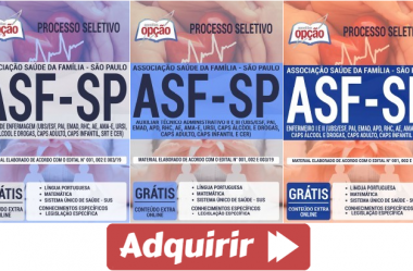 Apostilas Processo Seletivo ASF – São Paulo / 2019, Diversos Cargos
