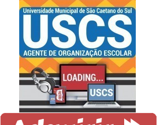 Curso Online Agente de Organização Escolar – Concurso Público USCS / SP – 2019